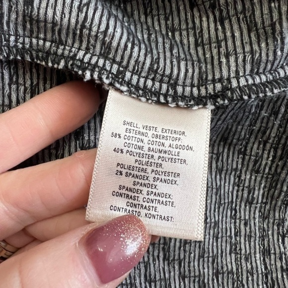 9-H15 for Anthropologie Longer Top or Mini Dress in black and white - Picture 8 of 10